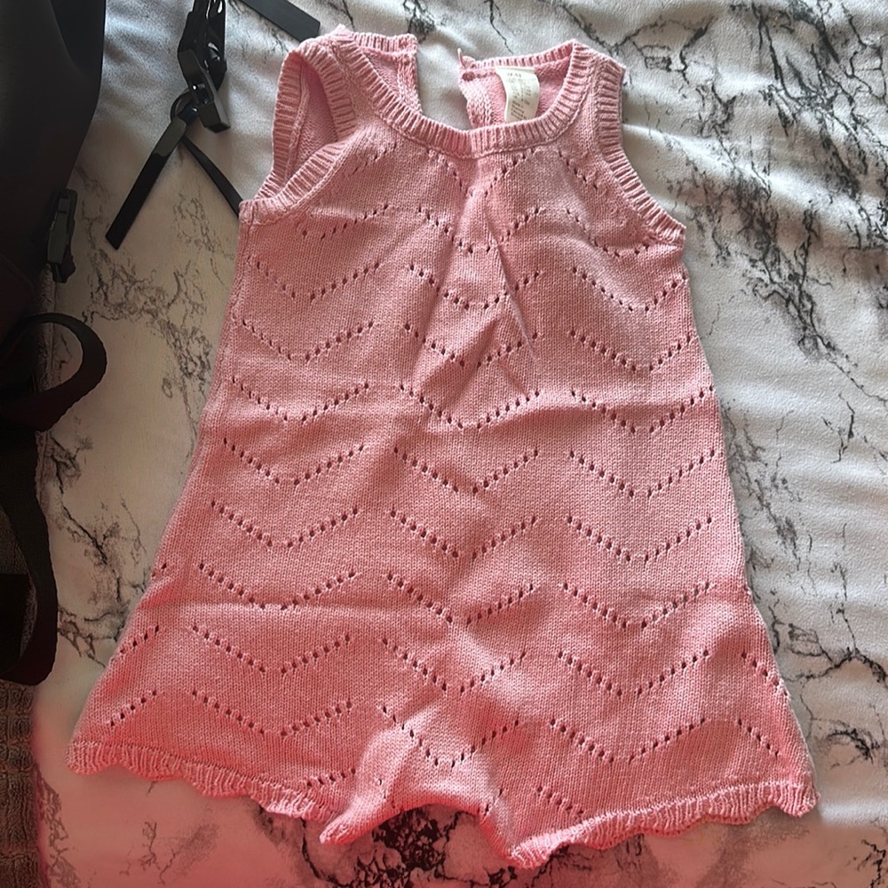 Knitted short romper